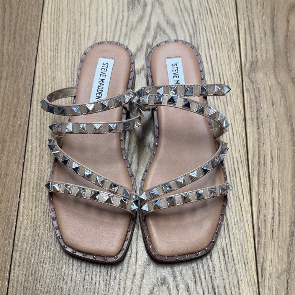 Steve Madden Women's Sandals with Silver Studs